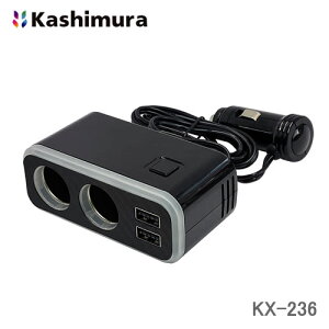 JV 12V/24VΉ Zp[g݃\Pbg DCx2 USBx2 C{[Cgt KX-236