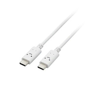 ☆【5個セット】 エレコム しろちゃんUSB Type-C(TM)ケーブル MPA-CCF10WFX5