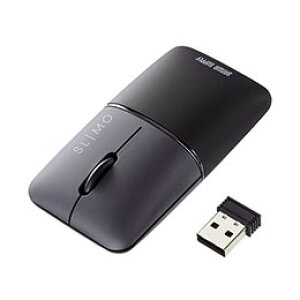 ���T�����T�v���C �É����C�����X�u���[LED�}�E�X SLIMO (�[�d���EUSB A) MA-WBS310BK