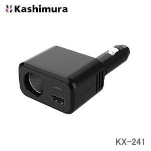 JV 12/24Vp ԍڗpd݃\Pbg USB-A|[g/USB Type-C|[g/DC\Pbg USB PD(Power Delivery)KiΉ KX-241