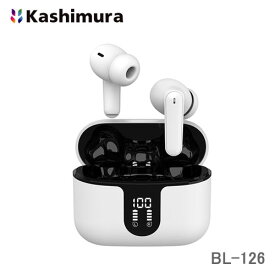 カシムラ BL-126 スマート完全ワイヤレス ステレオイヤホン ANC機能搭載/AAC対応/防水IPX4対応