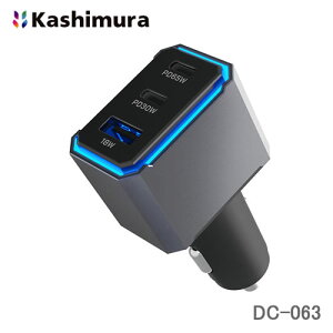 JV ԗpUSBd3|[g USB-Cx2(PD65+30W)/USB-Ax1(18W) 12V/24VԌp DC-063