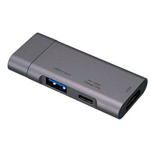 ���i�J�o���V PD�Ή� Type-C �|�P�b�g�T�C�Y�h�b�L���O�X�e�[�V���� �O���[ UD-C08GY