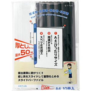 LIHIT LAB. NGXg XCho[t@C A4 S^ 50[ 10pbN ubN G1730-24-BK
