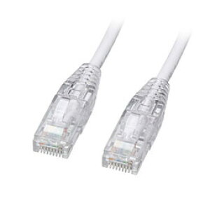 ���T�����T�v���C �J�e�S��6LAN�P�[�u�� �X���� ���炩 �c���܂�h�~�R�l�N�^ 2m �z���C�g KB-SL6YS-02W