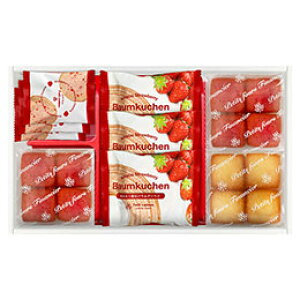 ☆あまおう苺バウムクーヘン&プチフィナンシェ ギフトボックス あまおう苺バウムクーヘン、プチフィナンシェ2種、焼きほろろクッキー(イチゴ) FAO-25R