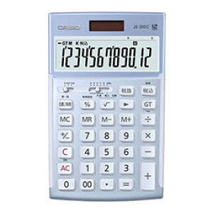 ☆CASIO 本格実務電卓 日数計算タイプ ブルー JS-20DC-BU-N