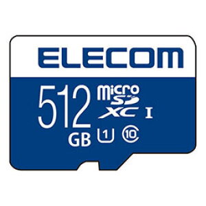 ☆エレコム MicroSDXCカード データ復旧サービス付 UHS-I U1 70MB/s 512GB MF-MS512GU11R