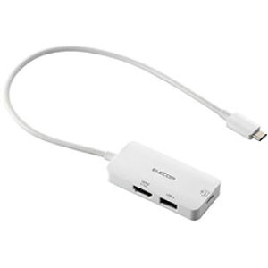 ☆エレコム Type-C ドッキングステーション USB-C×1 USB-A×1 HDMI×1 ホワイト DST-C31WH