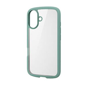 ���G���R�� iPhone 16 �n�C�u���b�h�P�[�X TOUGH SLIM LITE �t���[���J���[ �O���[�� PM-A24ATSLFCGN