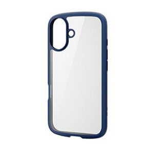 ���G���R�� iPhone 16 �n�C�u���b�h�P�[�X TOUGH SLIM LITE �t���[���J���[ �l�C�r�[ PM-A24ATSLFCNV