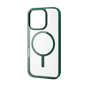 ���G���R�� iPhone 16 Pro �n�C�u���b�h�P�[�X �t���[���J���[ MAGKEEP �f�B�[�v�O���[�� PM-A24CMAG03GN