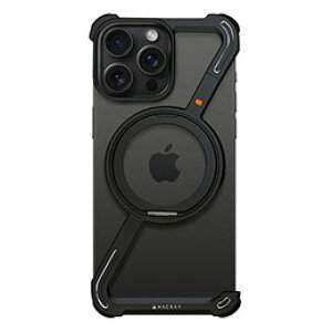 ☆Hacray ハクライ 360 RingStandバンパー for iPhone 16 Pro Max アルミ・ブラック HR27180i16PM