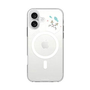 ��abbi FRIENDS �A�r�B�t�����Y �^�[�`����MagSafe�Ή��N���A�P�[�X for iPhone 16 �������ȃu���[ ABF27272i16