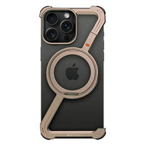 ☆Hacray ハクライ 360 RingStandバンパー for iPhone 16 Pro Max アルミ・サンドブラウン HR27395i16PM