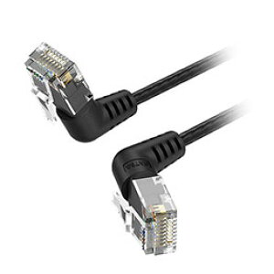 ���y5�{�Z�b�g�z VENTION Cat.6a LAN�P�[�u�� UTP ���p�R�l�N�^ 360°�X�C���O�^�C�v �u���b�N 1m �u���b�N IB-9804X5