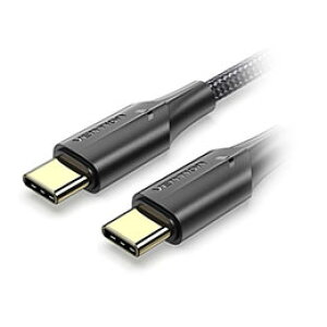 ���y5�{�Z�b�g�z VENTION USB 2.0 C-type Male to C-type Male 3A�P�[�u�� LED�^�C�v 2m �u���b�N TA-9958X5