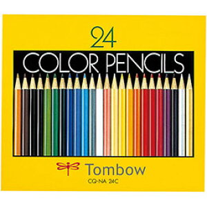☆トンボ鉛筆 色鉛筆 紙箱 24色 NA Tombow-CQ-NA24C