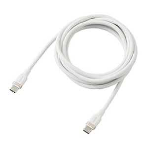 GR USB2.0P[u(USB Type-C - USB Type-C/100WΉ/Ȃ߂炩) 2m zCg MPA-CC5PSSA20WH