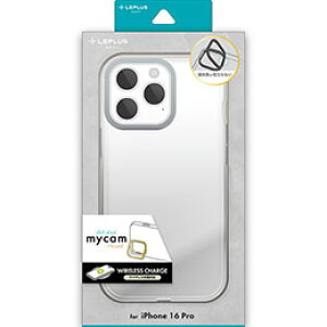 ��LEPLUS NEXT iPhone 16 Pro �X�^���h���ڃn�C�u���b�h�P�[�X mycam Stand �V���o�[ LN-IP24MCSSV