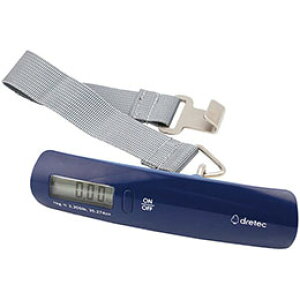 ☆DRETEC ドリテック ラゲッジスケール ネイビー 13.5×3.4×5cm C6013570