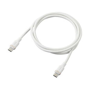 GR USB2.0P[u(USB Type-C - USB Type-C/100WΉ/Ȃ߂炩) 1m zCg MPA-CC5PSSA10WH
