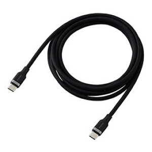 GR USB2.0P[u(USB Type-C - USB Type-C/100WΉ/Ȃ߂炩) 2m ubN MPA-CC5PSSA20BK