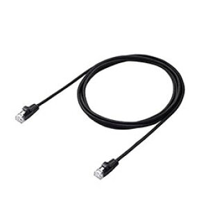 ���G���R�� Cat6A LAN�P�[�u��(���ϋv) �������ʐM�ɍœK��10�M�K�r�b�g�C�[�T�l�b�g(10GBASE-T) 2m �u���b�N LD-GPAM/BK20