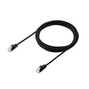 ���G���R�� Cat6A LAN�P�[�u��(���ϋv) �������ʐM�ɍœK��10�M�K�r�b�g�C�[�T�l�b�g(10GBASE-T) 3m �u���b�N LD-GPAM/BK30