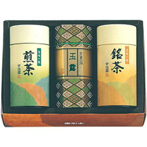 ☆【6セット】 宇治園 銘茶セット 【玉露宝龍/80g・煎茶緑峰/150g・くきほうじ古都かおり/60g】 FUJI-030155540X6