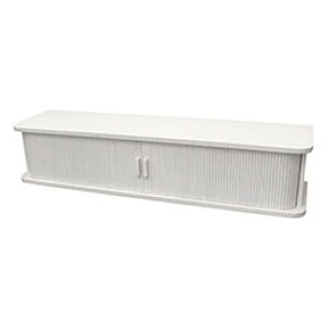 ☆オスマック 天然木桐製カウンター上収納庫 竹製ジャバラ扉式 幅90cm スタンダード ホワイト KTX-90W