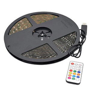 {gXgeNmW[ USBe[vLED 10m ̃C~l[V RGB Rt TPLED10M-RGBB-R