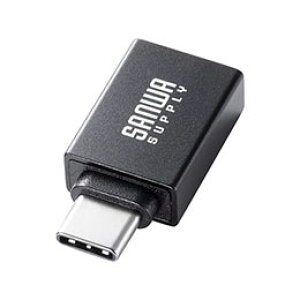 ���T�����T�v���C USB5Gbps Type-C�ϊ��A�_�v�^ AtoC �A���~�R�l�N�^ �u���b�N AD-USB31CAF