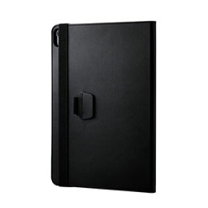 ���G���R�� 13�C���`iPad Air(M3/M2) �t���b�v�P�[�X �Ռ��K�[�h �x���g�t 2�A���O�� �y�� �u���b�N TB-A25XPLF2BK