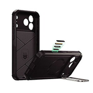 ESR Cyber Armor X^htϏՌP[X for iPhone 17 Pro Max ubN ES27903i17PM