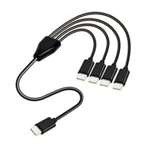 ���y5�{�Z�b�g�z ���{�g���X�g�e�N�m���W�[ 4 in 1 USB Type-C����P�[�u��50cm �ő�4�䓯���[�d �u���b�N JT-4IN1CC05-BKX5