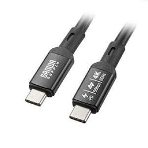 ���T�����T�v���C USB5Gbps Type-C�P�[�u�� PD75W DP Alt���[�h�Ή� 7m �u���b�N KU-5GCCP7570