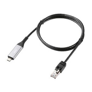 TTvC USB Type-C LANϊP[u GigabitΉ 1m ubN KB-SL6CLAN01BK