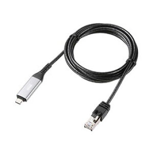TTvC USB Type-C LANϊP[u GigabitΉ 2m ubN KB-SL6CLAN02BK