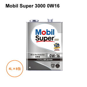 ���[�r�� Mobil Super 3000 0W16 4L×6�� 1�P�[�X