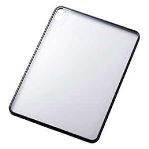 ���G���R�� 11�C���`iPad Air(M3/M2) �N���A�P�[�X �y�� �J���[�G�b�W �w�ʃN���A �u���b�N TB-A25MTSLOBK
