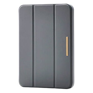 ���G���R�� iPad mini(A17 Pro) �t���b�v�P�[�X ���^�y�� CHIC STYLE �X���[�v�Ή� �`���R�[���O���[ TB-A25SWVJM3GY