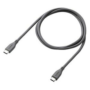 ���G���R�� USB2.0�P�[�u�� USB Type-C TM - USB Type-C/240W/�Ȃ߂炩 1m �O���[ MPA-CCPESS10GY