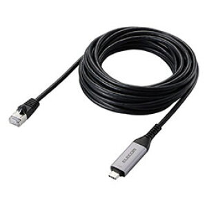 ���G���R�� USB Type-C TM LAN�ϊ��P�[�u�� 1Gbps 5m LD-CL1G50BK