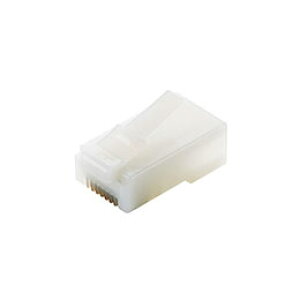 ���G���R�� ����pRJ45�R�l�N�^�[ Cat5e �P�����������Ή� 10�� �n�[�t�N���A LD-RJ45T10/T2
