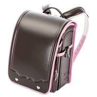 協和ふわりぃ(R)ランドセルA4フラットファイル対応女の子用2018年度モデルブラウン×サンゴ・03-24663
