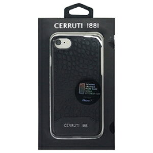 ��CERRUTI Crocodile Print Leather - Hard Case - Black CEHCP7MCBK