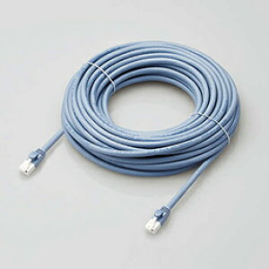 ���G���R�� LAN�P�[�u��/CAT6A�Ή�/EU RoHS�w�ߏ���/�ܐ܂�h�~/�ȈՃp�b�P�[�W�d�l/15m/������/�u���[ LD-GPAT/BU15/RS