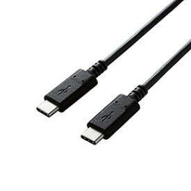 ☆エレコム USB2.0ケーブル/C-Cタイプ/認証品/PD対応/3A出力/1.0m/ブラック U2C-CC10NBK2