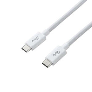 ���G���R�� USB4�P�[�u��/C-C�^�C�v/�F�ؕi/PD�Ή�/40Gbps/0.8m/�z���C�g USB4-CC5P08WH